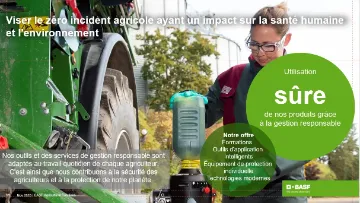 zéro incident agricole avec impact sur la santé humaine